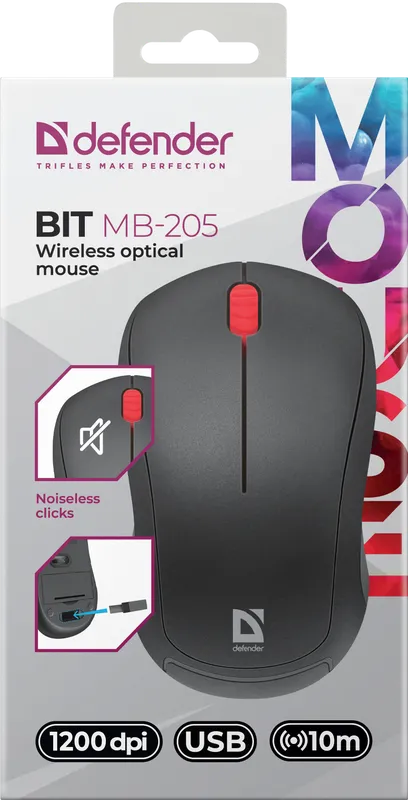 Defender - Bezdrátová optická myš Bit MB-205