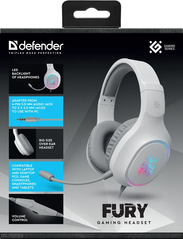 Defender - Herní sluchátka Fury