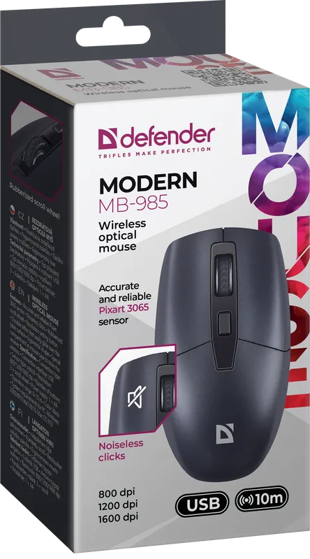 Defender - Bezdrátová optická myš Modern MB-985