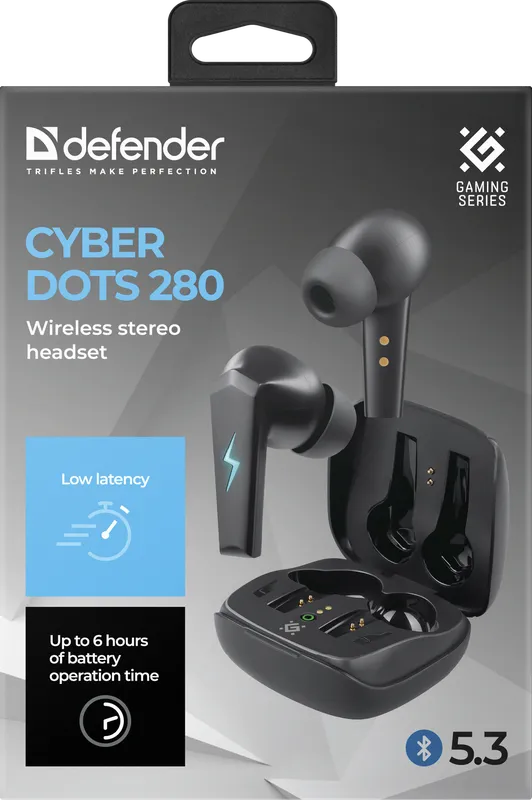 Defender - Bezdrátová stereo sluchátka CyberDots 280