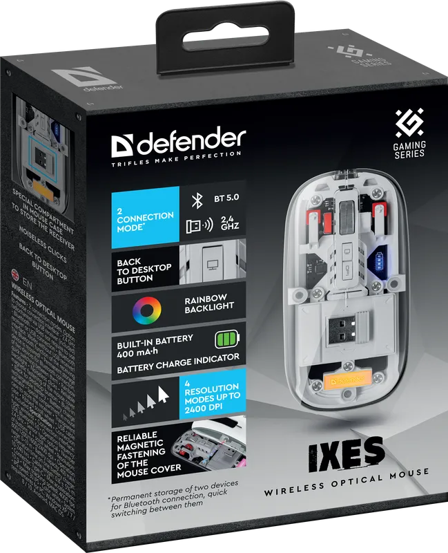 Defender - Bezdrátová optická myš Ixes MM-999