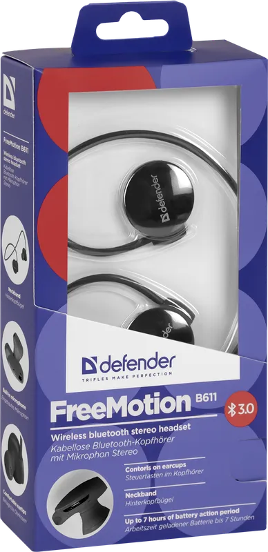 Defender - Bezdrátová stereo sluchátka FreeMotion B611