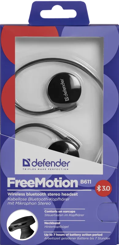 Defender - Bezdrátová stereo sluchátka FreeMotion B611