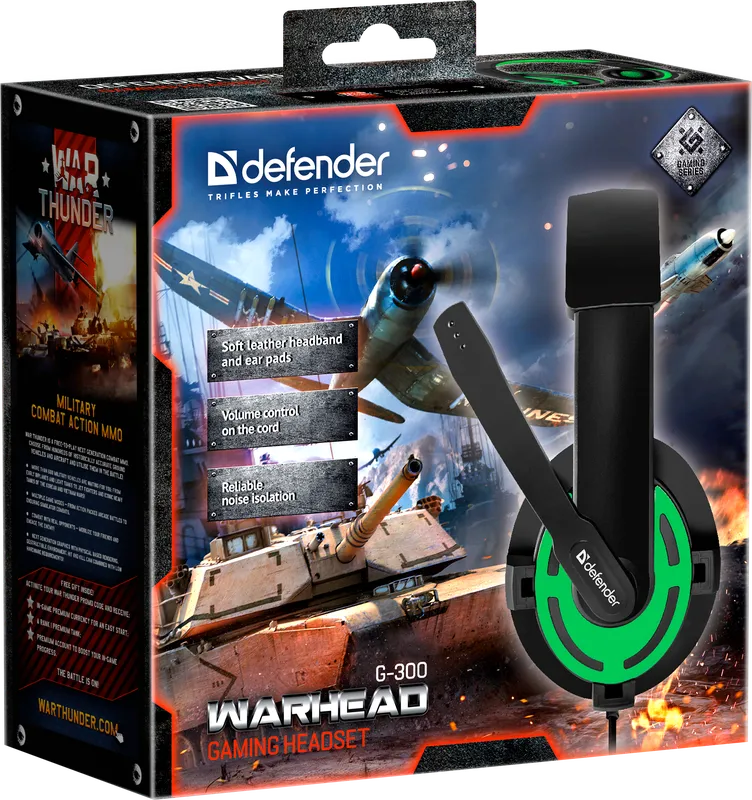 Defender - Herní sluchátka Warhead G-300