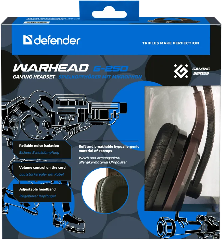 Defender - Herní sluchátka Warhead G-250
