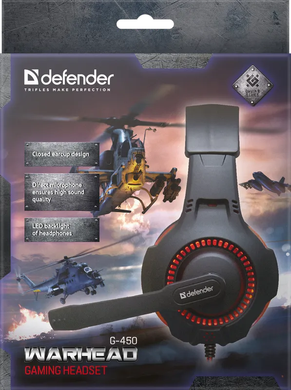 Defender - Herní sluchátka Warhead G-450