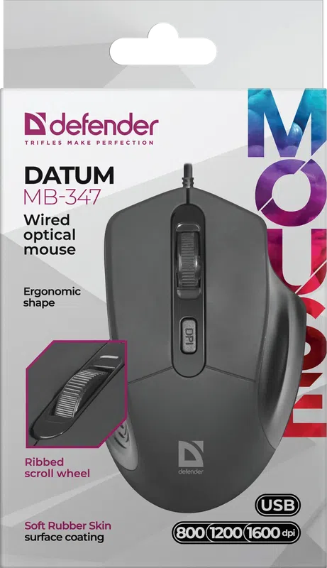 Defender - Kabelová optická myš Datum MB-347