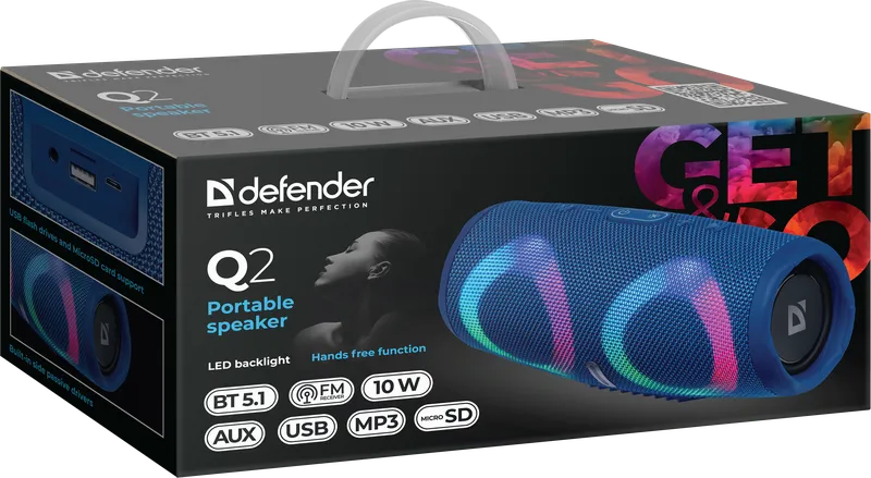 Defender - Přenosný reproduktor Q2
