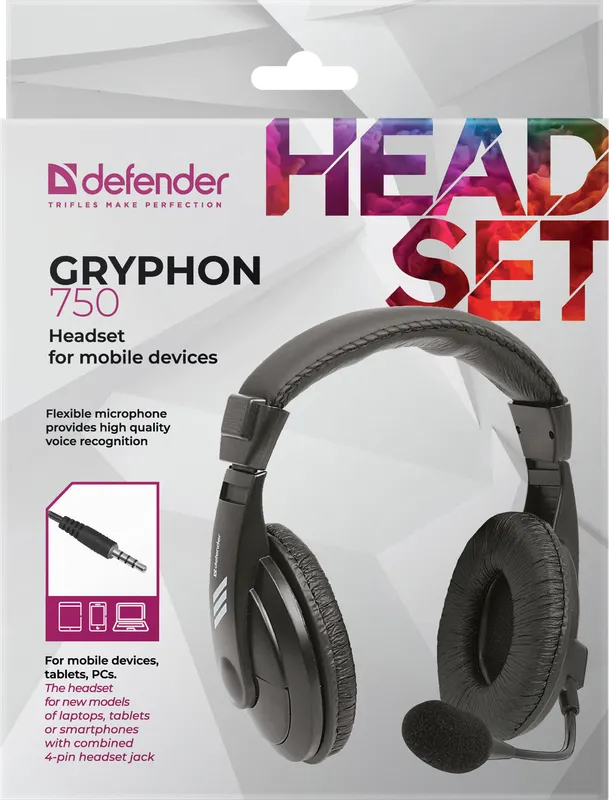 Defender - Headset pro mobilní zařízení Gryphon 750
