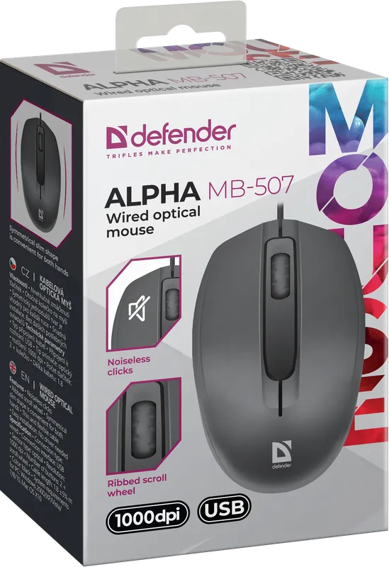 Defender - Kabelová optická myš Alpha MB-507