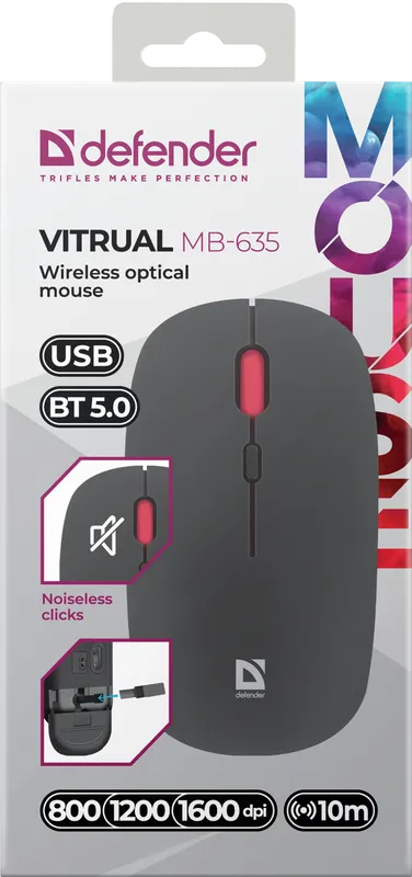 Defender - Bezdrátová optická myš Vitrual MB-635