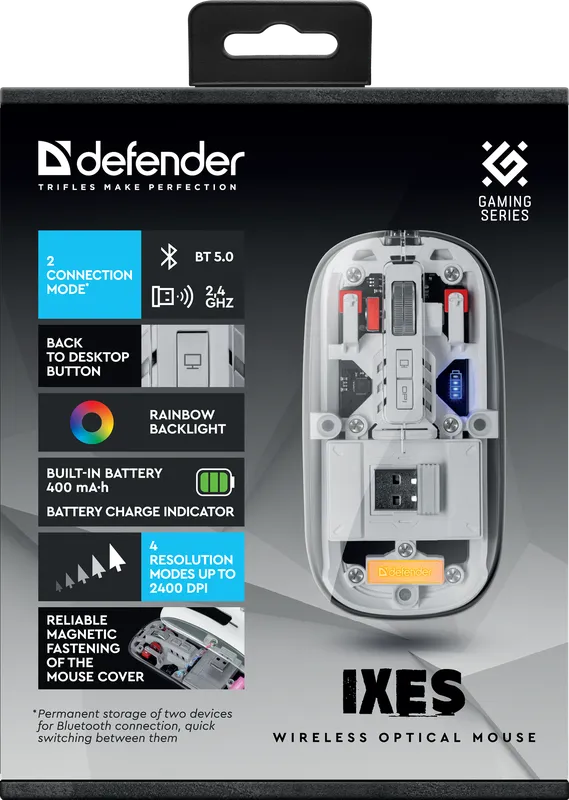 Defender - Bezdrátová optická myš Ixes MM-999