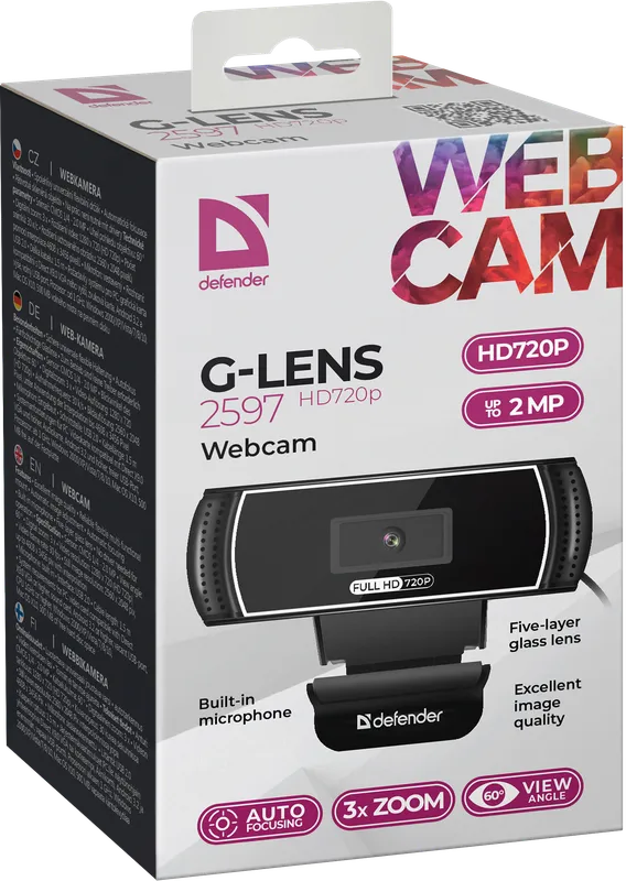 Defender - Webová kamera G-lens 2597 HD720p