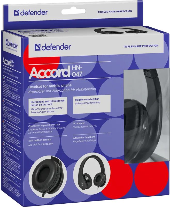 Defender - Headset pro mobilní zařízení Accord HN-047