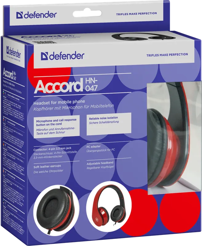 Defender - Headset pro mobilní zařízení Accord HN-047