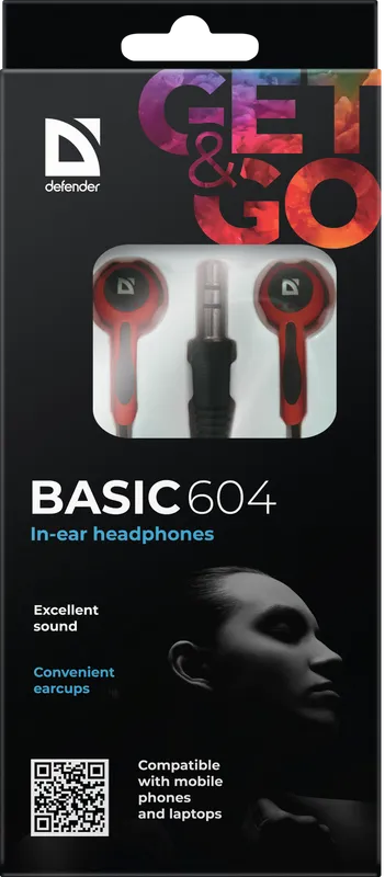 Defender - Sluchátka do uší Basic 604