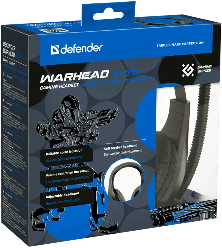 Defender - Herní sluchátka Warhead G-170