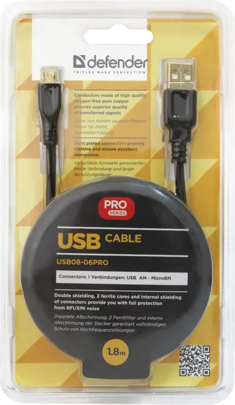 Defender - USB kabel USB08-06PRO USB2.0