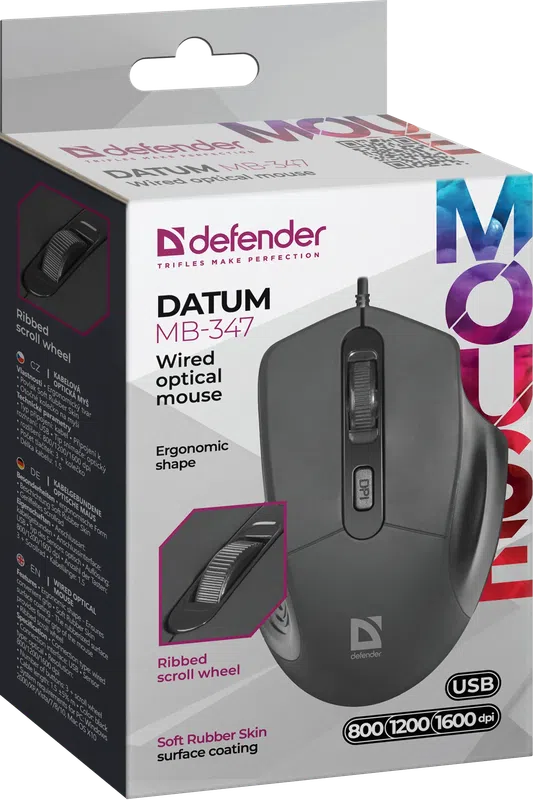Defender - Kabelová optická myš Datum MB-347