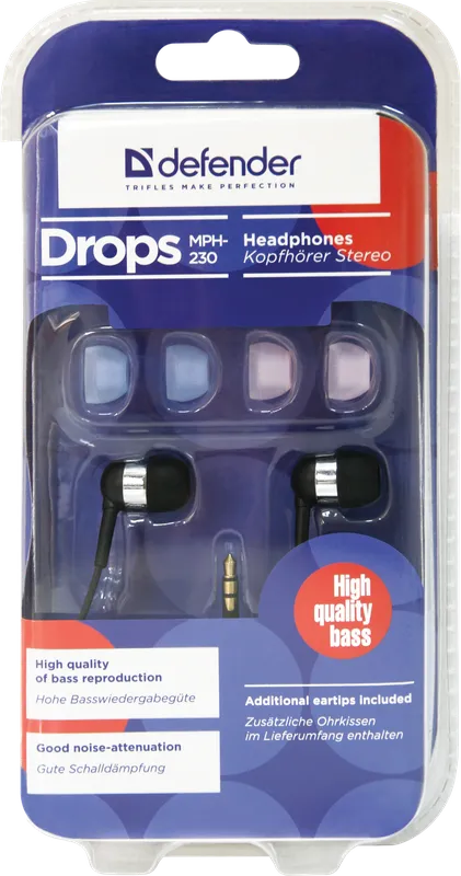 Defender - Sluchátka do uší Drops MPH-230