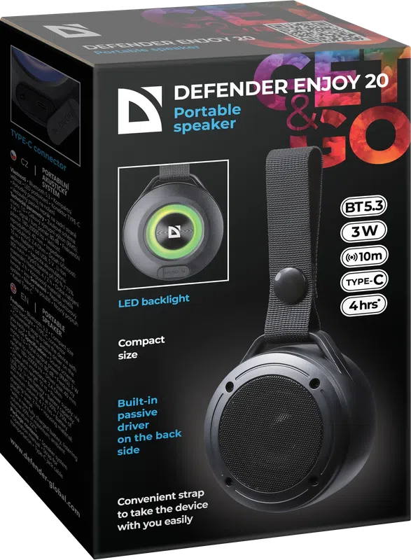 Defender - Přenosný reproduktor Enjoy 20