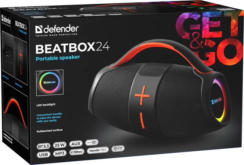 Defender - Portabilní akustický systém Beatbox 24