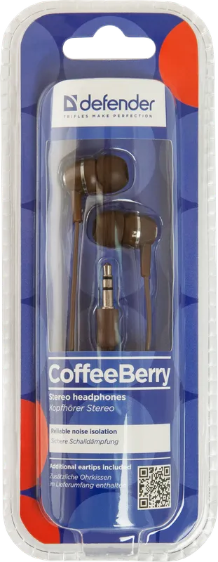 Defender - Sluchátka do uší Coffee Berry
