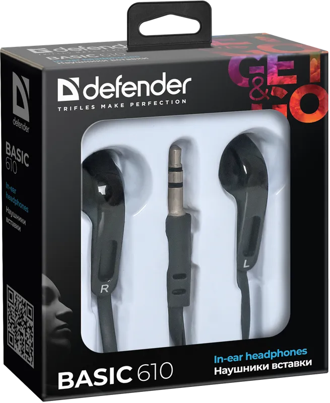 Defender - Sluchátka do uší Basic 610