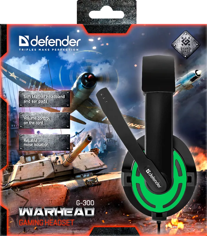 Defender - Herní sluchátka Warhead G-300