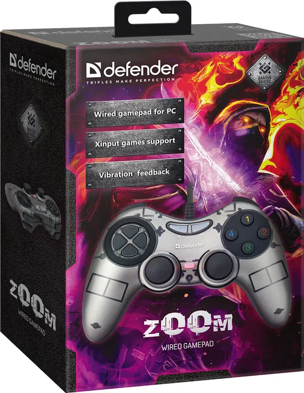 Defender - Drátový gamepad Zoom