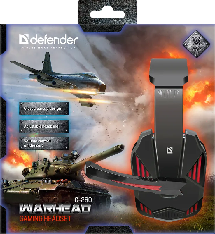 Defender - Herní sluchátka Warhead G-260