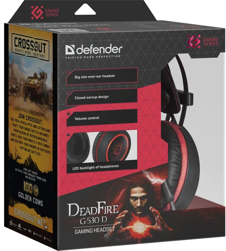 Defender - Herní sluchátka DeadFire G-530D