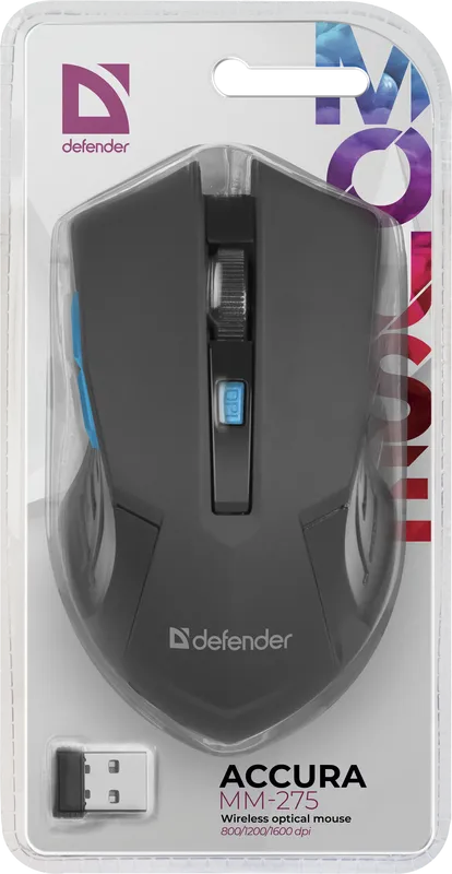 Defender - Bezdrátová optická myš Accura MM-275