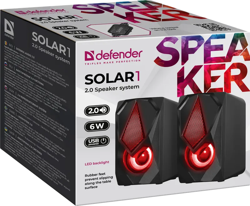 Defender - Systém reproduktorů 2.0 Solar 1
