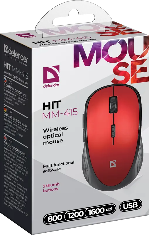 Defender - Bezdrátová optická myš Hit MM-415