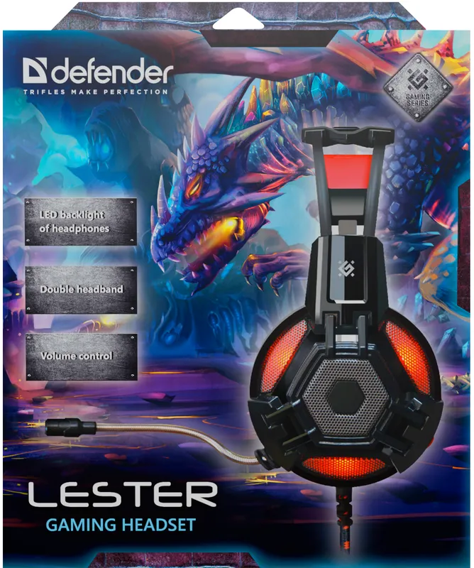 Defender - Herní sluchátka Lester