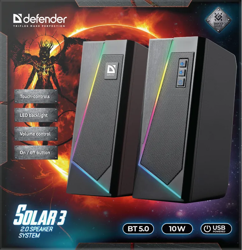 Defender - Systém reproduktorů 2.0 Solar 3