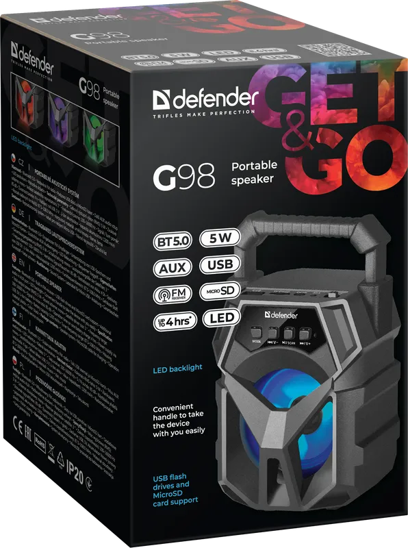 Defender - Přenosný reproduktor G98