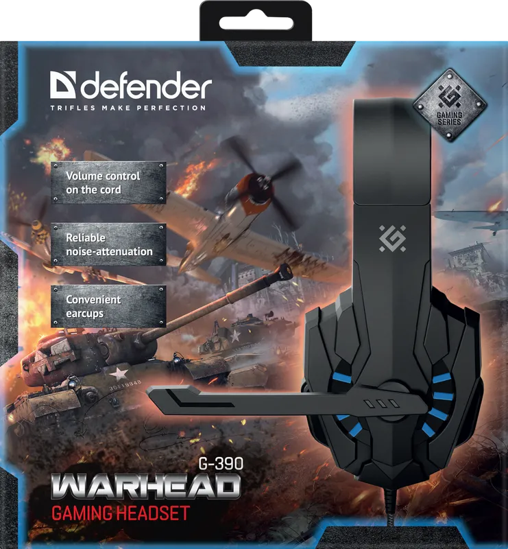 Defender - Herní sluchátka Warhead G-390