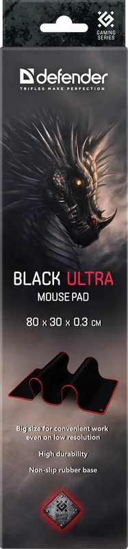 Defender - Podložka pod myš Black Ultra
