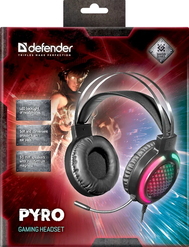 Defender - Herní sluchátka Pyro
