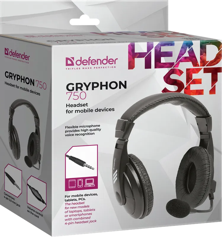 Defender - Headset pro smartphony Gryphon 750