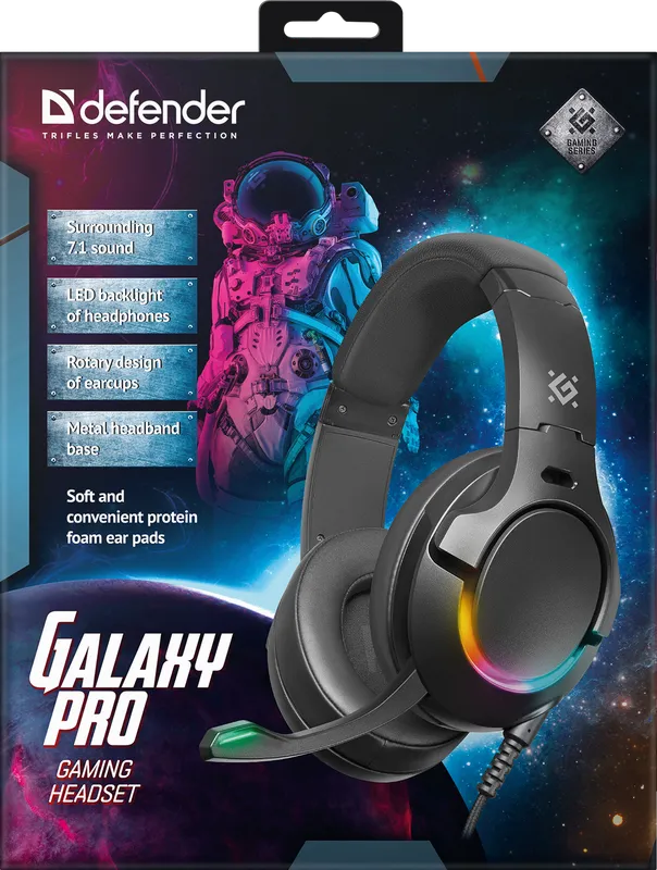 Defender - Herní sluchátka Galaxy Pro