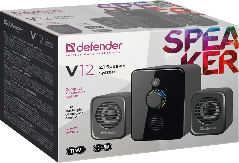 Defender - 2.1 Systém reproduktorů V12