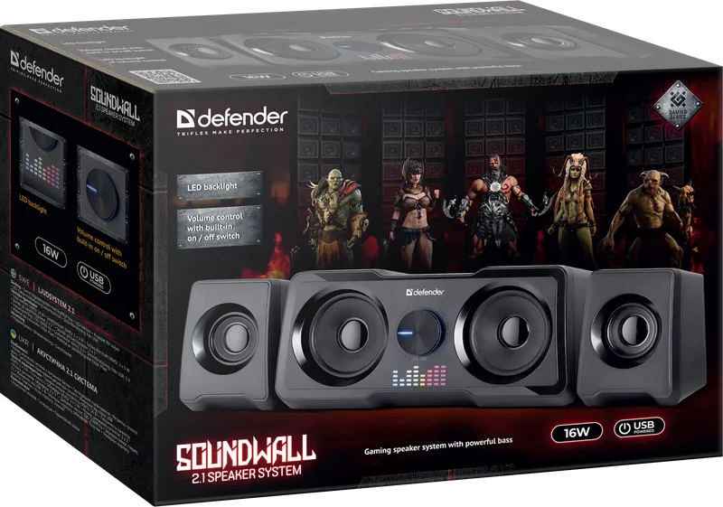 Defender - 2.1 Systém reproduktorů Soundwall