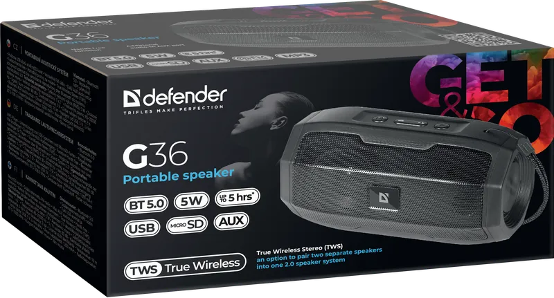 Defender - Přenosný reproduktor G36