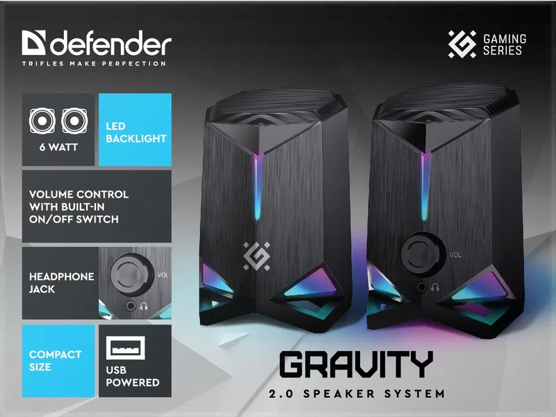 Defender - Systém reproduktorů 2.0 Gravity