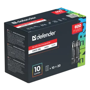 Defender - Akumulátorová baterie HR03-2BL 600 mAh