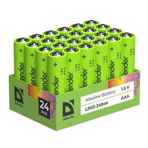 Defender - Alkalická baterie LR03-24box