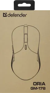 Defender - Kabelová hrací myš Oria GM-178